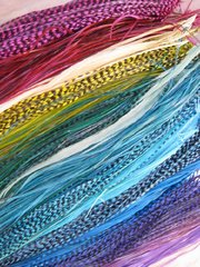 GRIZZLY ROOSTER FEATHERS FOR HAIR EXTENSIONS FOR SALE 