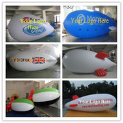 10M Inflatable Advertising Blimp /Flying Giant Helium Airplane/YR Logo