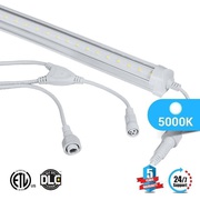 T8 4ft led freezer/ cooler tube V Shape 18w 5000k clear