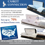 Caskets for sale at Casket Connection